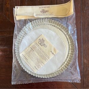 New! Vintage Pampered Chef Flan Pan Set